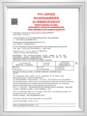 Written confirmation for active substances exported to EU Written confirmation for active substances exported to EU